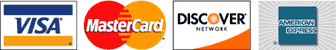 Payments accepted: Visa, MasterCard, Discover, American Express